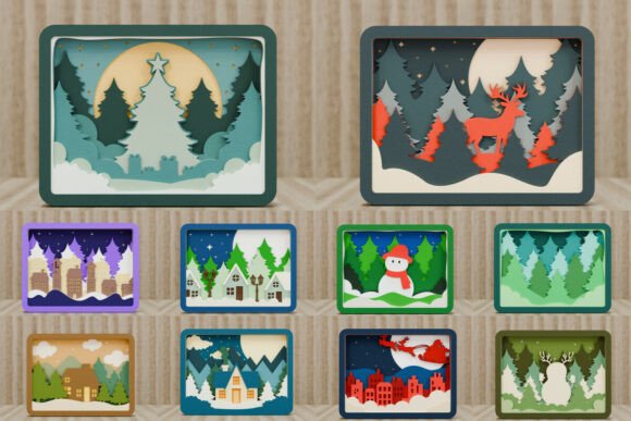 Download Christmas Scene SVG Laser Craft BUNDLE - Laser craft Collection