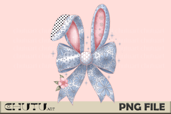 Download Floral Bunny Bow - Easter Aesthetic - Easter aesthetic Collection
