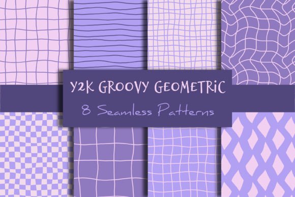 Download Y2k Groovy Geometric Seamless Patterns - Patterns Collection