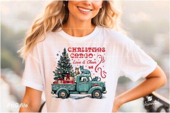 Download Christmas Cargo Vintage Truck Design - Premium Bundle