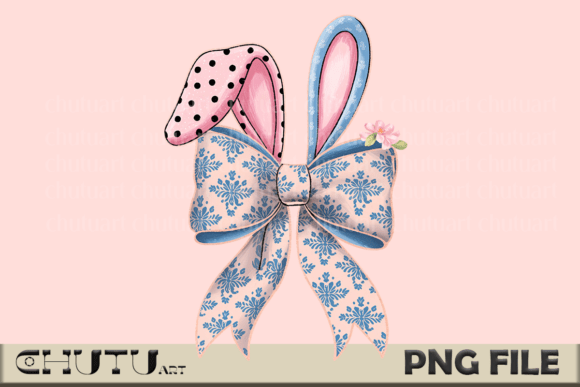 Download Floral Bunny Bow - Easter Aesthetic - Easter aesthetic Collection