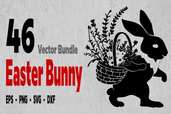 Download Spring Rabbit , Easter Bunny Flowers Svg - Premium Resources