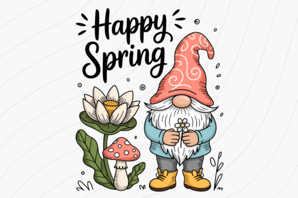 Download Happy Spring Gnome PNG - Spring gnome png Collection