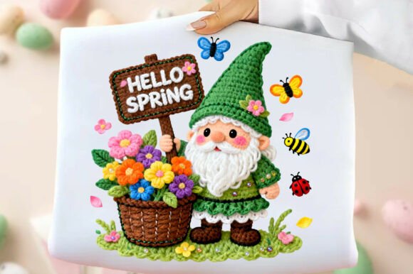 Download Yarn Crochet Spring Gnome PNG - Spring gnome png Collection